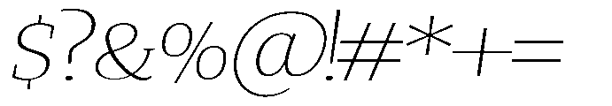Quinget Variable Quinget Extra Light Expanded Slanted Font OTHER CHARS