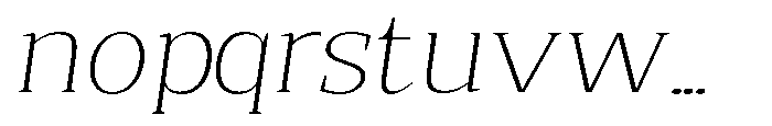 Quinget Variable Quinget Extra Light Expanded Slanted Font LOWERCASE
