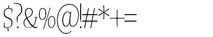 Quinget Variable Quinget Extra Light Semi Condensed Font OTHER CHARS