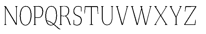 Quinget Variable Quinget Extra Light Semi Condensed Font UPPERCASE