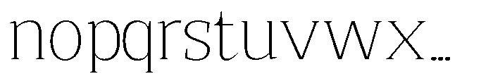 Quinget Variable Quinget Extra Light Semi Expanded Font LOWERCASE