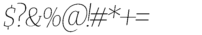 Quinget Variable Quinget Extra Light Slanted Font OTHER CHARS