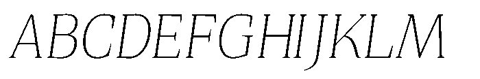 Quinget Variable Quinget Extra Light Slanted Font UPPERCASE