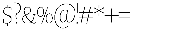 Quinget Variable Quinget Extra Light Font OTHER CHARS