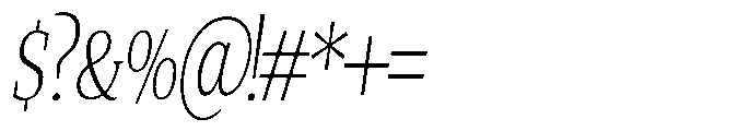 Quinget Variable Quinget Light Condensed Slanted Font OTHER CHARS