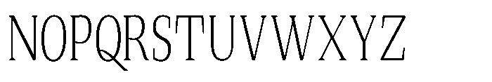 Quinget Variable Quinget Light Condensed Font UPPERCASE