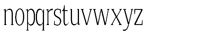 Quinget Variable Quinget Light Condensed Font LOWERCASE