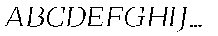 Quinget Variable Quinget Light Expanded Slanted Font UPPERCASE