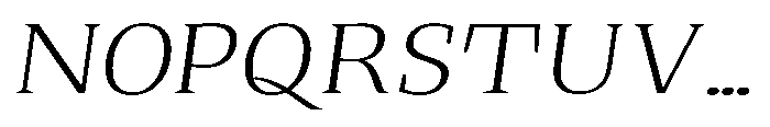 Quinget Variable Quinget Light Expanded Slanted Font UPPERCASE