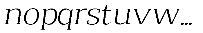 Quinget Variable Quinget Light Expanded Slanted Font LOWERCASE