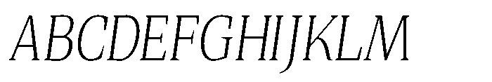 Quinget Variable Quinget Light Semi Condensed Slanted Font UPPERCASE