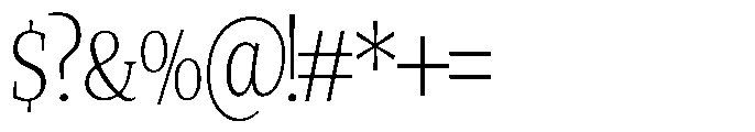 Quinget Variable Quinget Light Semi Condensed Font OTHER CHARS