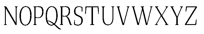 Quinget Variable Quinget Light Semi Condensed Font UPPERCASE