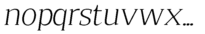 Quinget Variable Quinget Light Semi Expanded Slanted Font LOWERCASE