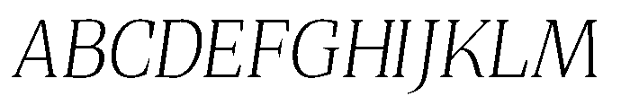 Quinget Variable Quinget Light Slanted Font UPPERCASE
