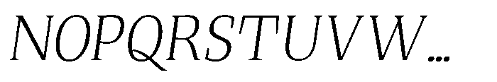 Quinget Variable Quinget Light Slanted Font UPPERCASE