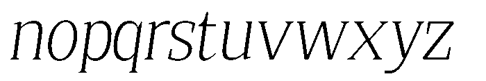 Quinget Variable Quinget Light Slanted Font LOWERCASE