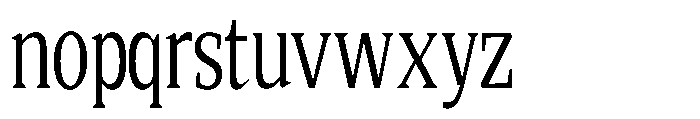 Quinget Variable Quinget Medium Condensed Font LOWERCASE