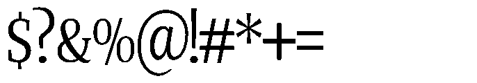 Quinget Variable Quinget Medium Semi Condensed Font OTHER CHARS