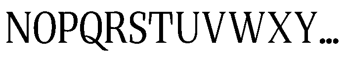 Quinget Variable Quinget Medium Semi Condensed Font UPPERCASE