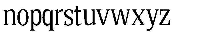 Quinget Variable Quinget Medium Semi Condensed Font LOWERCASE