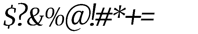 Quinget Variable Quinget Medium Slanted Font OTHER CHARS
