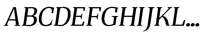 Quinget Variable Quinget Medium Slanted Font UPPERCASE