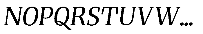 Quinget Variable Quinget Medium Slanted Font UPPERCASE