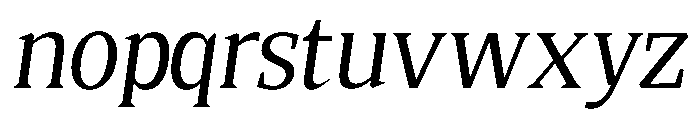 Quinget Variable Quinget Medium Slanted Font LOWERCASE