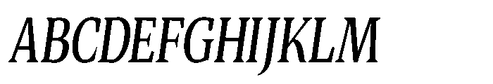Quinget Variable Quinget Semi Bold Condensed Slanted Font UPPERCASE