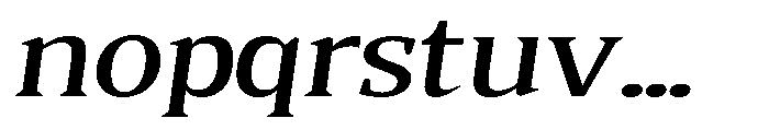Quinget Variable Quinget Semi Bold Expanded Slanted Font LOWERCASE