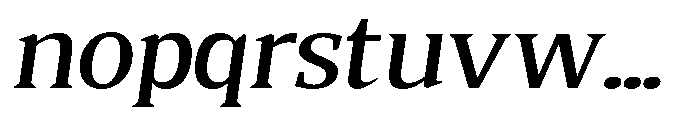 Quinget Variable Quinget Semi Bold Semi Expanded Slanted Font LOWERCASE