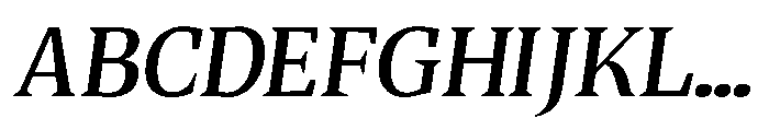 Quinget Variable Quinget Semi Bold Slanted Font UPPERCASE