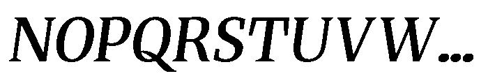 Quinget Variable Quinget Semi Bold Slanted Font UPPERCASE