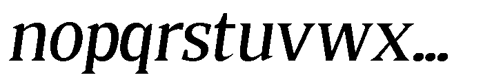 Quinget Variable Quinget Semi Bold Slanted Font LOWERCASE