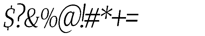 Quinget Variable Quinget Semi Condensed Slanted Font OTHER CHARS