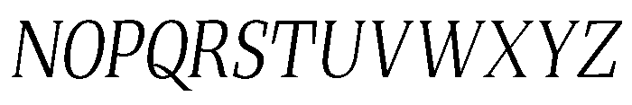 Quinget Variable Quinget Semi Condensed Slanted Font UPPERCASE