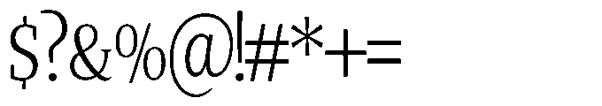 Quinget Variable Quinget Semi Condensed Font OTHER CHARS