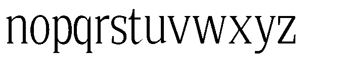 Quinget Variable Quinget Semi Condensed Font LOWERCASE