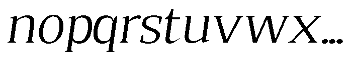 Quinget Variable Quinget Semi Expanded Slanted Font LOWERCASE