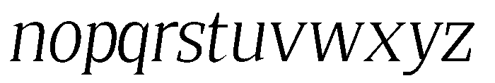 Quinget Variable Quinget Slanted Font LOWERCASE