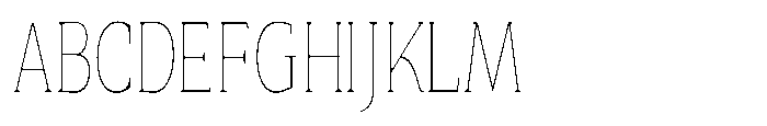 Quinget Variable Quinget Thin Condensed Font UPPERCASE