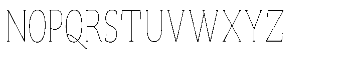 Quinget Variable Quinget Thin Condensed Font UPPERCASE