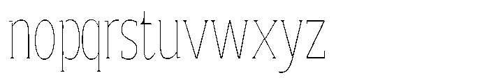 Quinget Variable Quinget Thin Condensed Font LOWERCASE