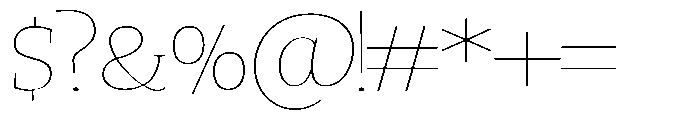 Quinget Variable Quinget Thin Expanded Font OTHER CHARS