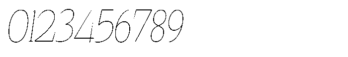 Quinget Variable Quinget Thin Semi Condensed Slanted Font OTHER CHARS