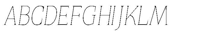 Quinget Variable Quinget Thin Semi Condensed Slanted Font UPPERCASE