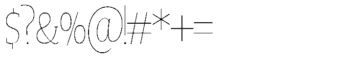 Quinget Variable Quinget Thin Semi Condensed Font OTHER CHARS