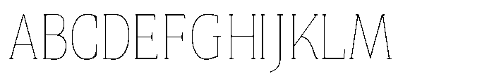 Quinget Variable Quinget Thin Semi Condensed Font UPPERCASE