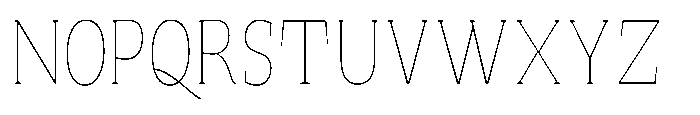 Quinget Variable Quinget Thin Semi Condensed Font UPPERCASE